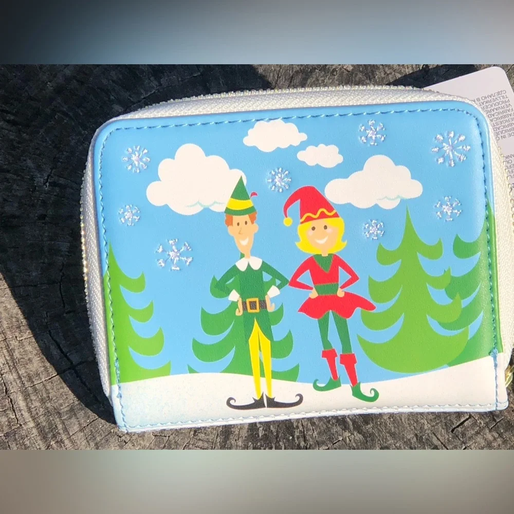 Loungefly Blue Kids Zip Wallet with Arctic Animal Friends